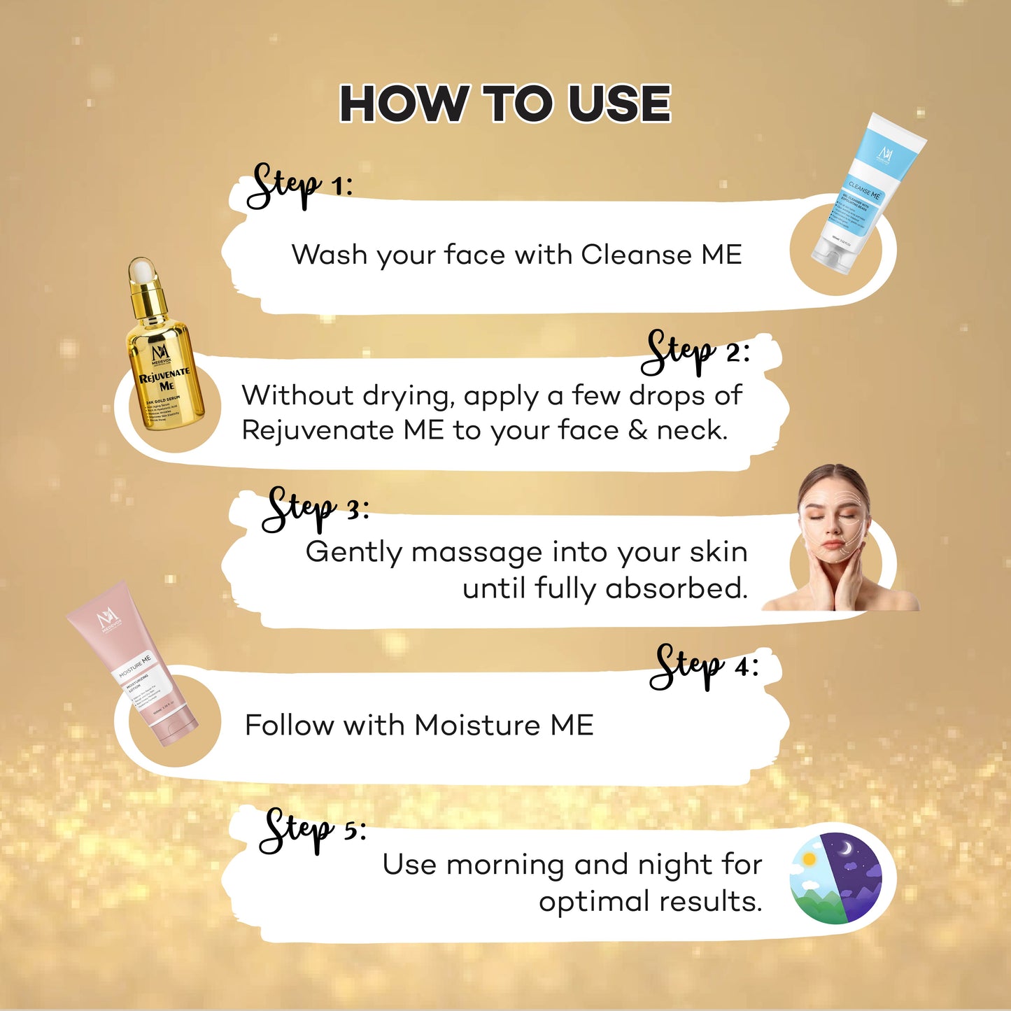 Rejuvenate ME | 24K Gold Serum Hydrate Dry Skin