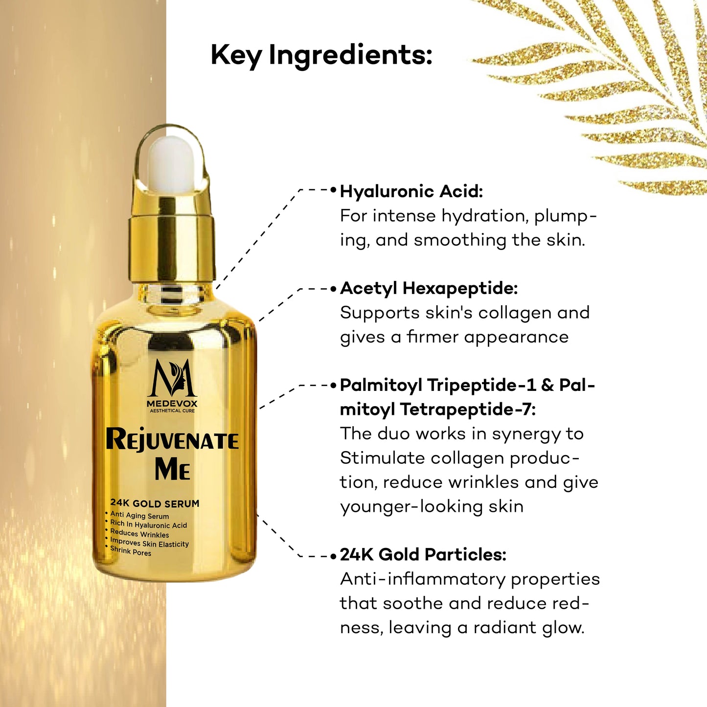 Rejuvenate ME | 24K Gold Serum Hydrate Dry Skin