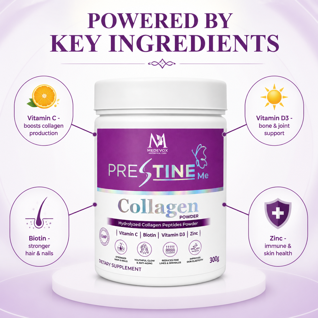 Medevox Prestine Me Hydrolyzed Collagen Powder – (300g)