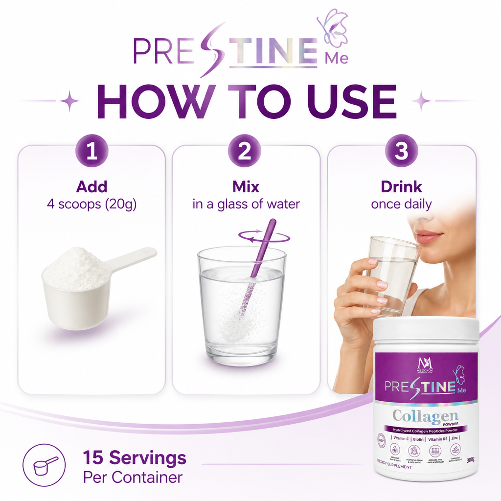 Medevox Prestine Me Hydrolyzed Collagen Powder – (300g)