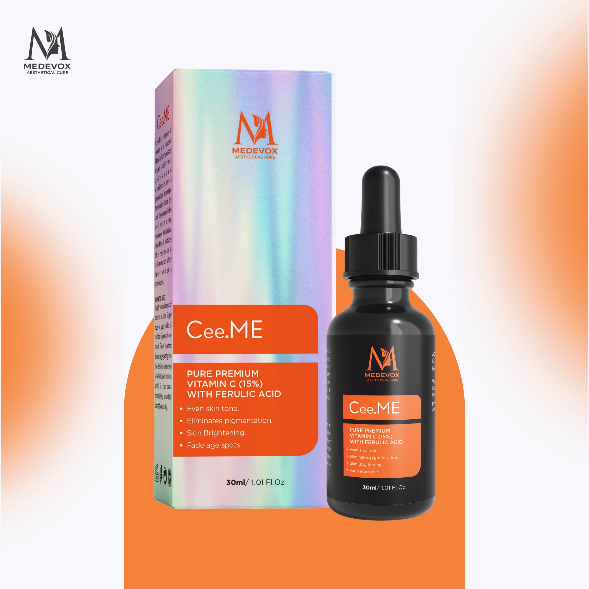 Cee ME | Premium Vitamin C with Ferulic Acid to Brighten Dull Skin & Fade Pigmentation