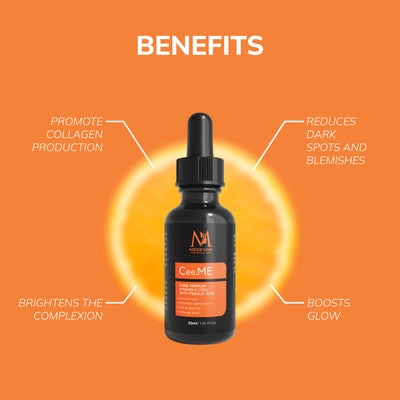 Cee ME | Premium Vitamin C with Ferulic Acid to Brighten Dull Skin & Fade Pigmentation