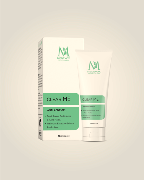 Clear ME | Anti Acne Gel for gentle treatment of Acne, Inflammation and Sebum Control