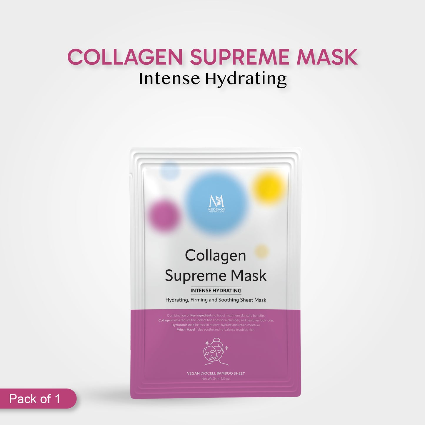 Medevox COLLAGEN SUPREME MASK Pack of 1