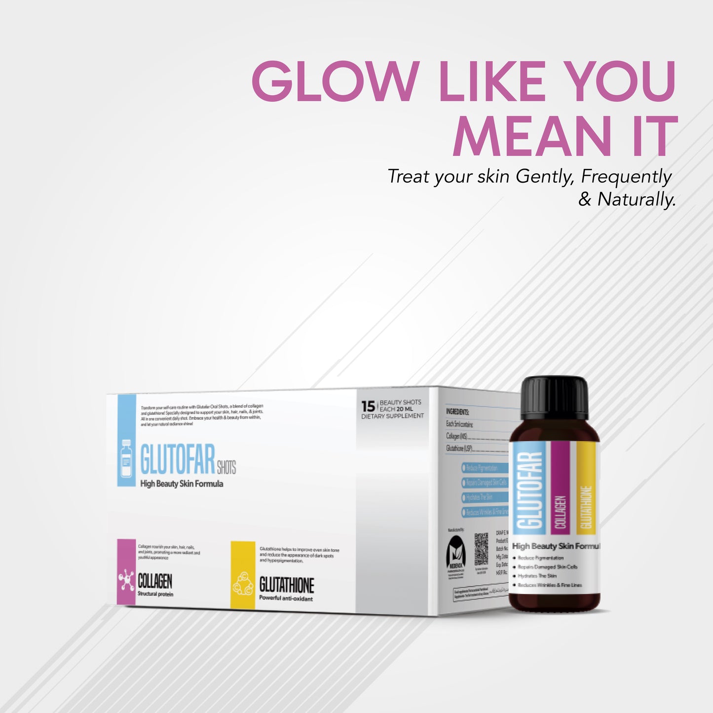 Glutofar Whitening Shots 20ML (15 Shots)