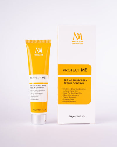 Protect ME: Spf 40 | Sebum Control | Best For Oily & Sensitive Skin Protection.